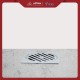 VOLK Floor Drain FD-04 Zinc Chrome 100x100x40 Mm