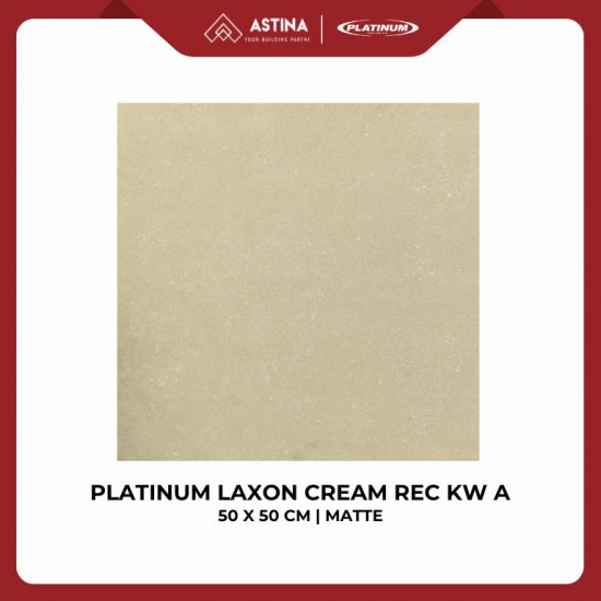 KERAMIK PLATINUM LAXON REC CREAM MATT 50X50 CM