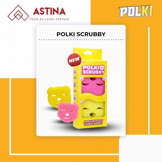 POLKI SCRUBBY - Sabut Spons Scrub Cuci Piring Multifungsi