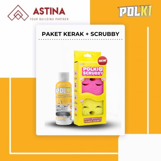 PAKET POLKI KERAK + SCRUBBY