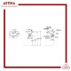 Wastafel Gantung Keramik / Wall Hung TOTO LW 246 JW/F