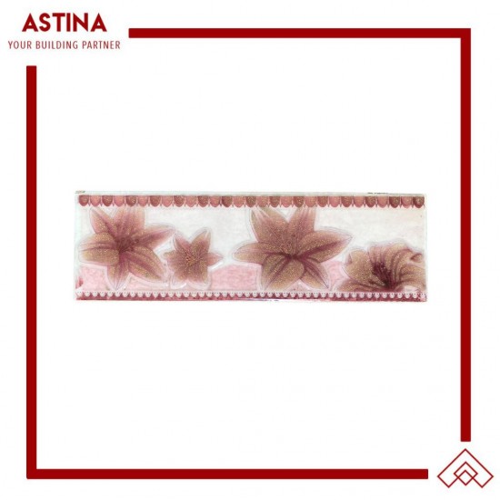 Lis Keramik Dinding HK Y Pink 8x25 cm