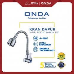 ONDA V-TUL Kran Dinding Flexibel Stainless 1/2