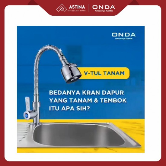 ONDA V-TUL Kran Dinding Flexibel Stainless 1/2