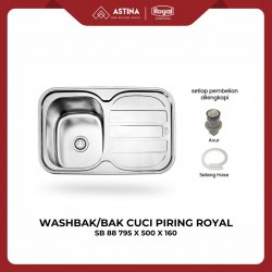 Washbak / Bak Cuci Piring Royal SB 88 795 x 500 x 160