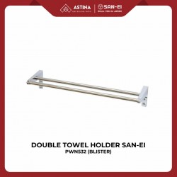 Rak Tempat Handuk Stainless Steel Double Kait SAN-EI PWN532 / Double Towel Holder