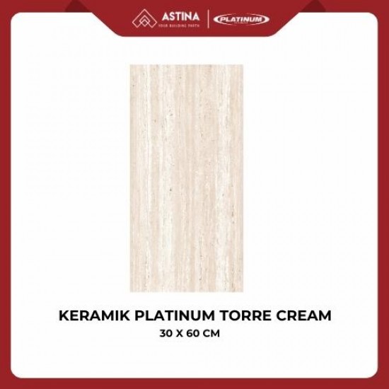 Keramik Dinding Platinum Torre Cream REC 30x60 cm