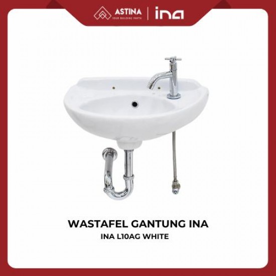 Wastafel Gantung Keramik / Wall Hung INA L10AG White