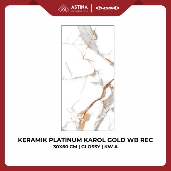 KERAMIK PLATINUM KAROL GOLD WB REC 30X60 CM GLOSSY KW A
