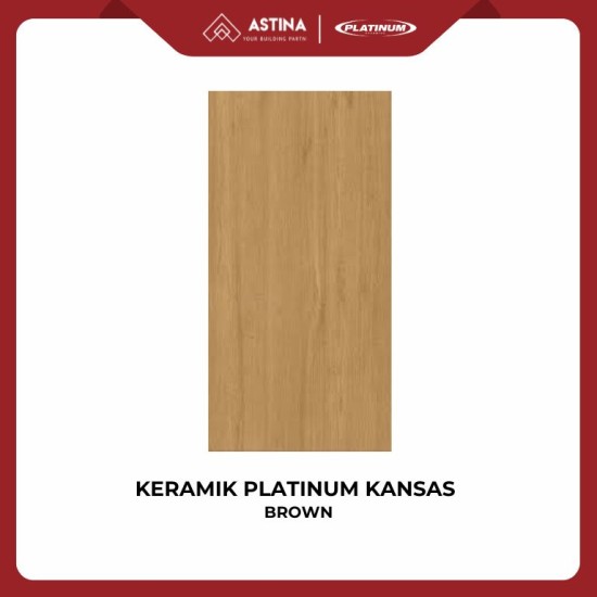 KERAMIK DINDING PLATINUM KANSAS BROWN CREAM 30X60 CM MATT WB