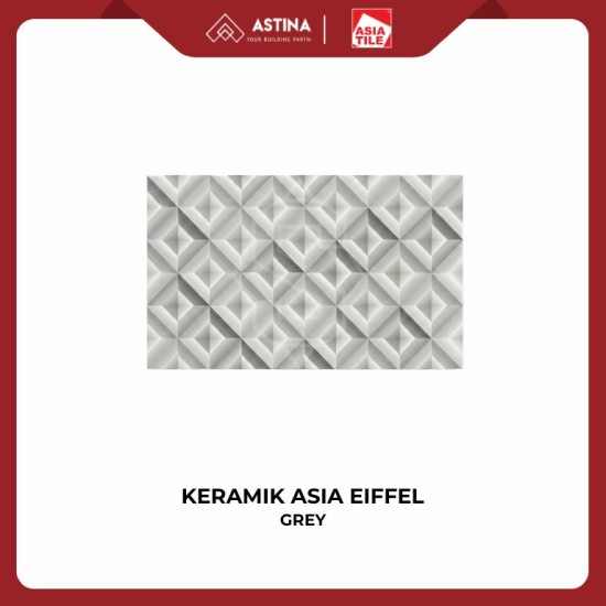 KERAMIK ASIA EIFFEL GREY 25X40 CM GLOSSY KW A