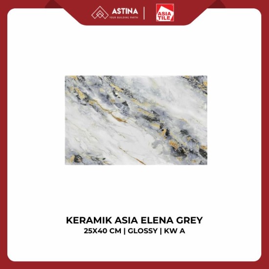 KERAMIK ASIA ELENA GREY 25X40 CM GLOSSY KW A