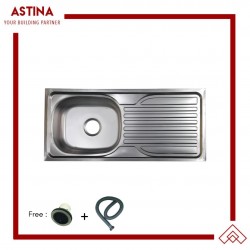 Washbak / Bak Cuci Piring Dupont 9643 (96x43x14.5) + Avur + Selang