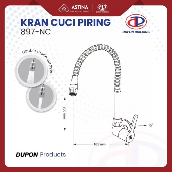 Kran Dinding / Kran Wastafel Cuci Piring Dupon 897-NC