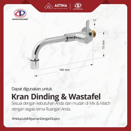 Kran Dinding / Kran Wastafel Dupon 827-NC