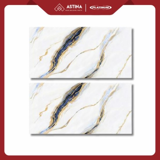 KERAMIK DINDING PLATINUM THALIA BLUE REC 30X60 CM GLOSSY