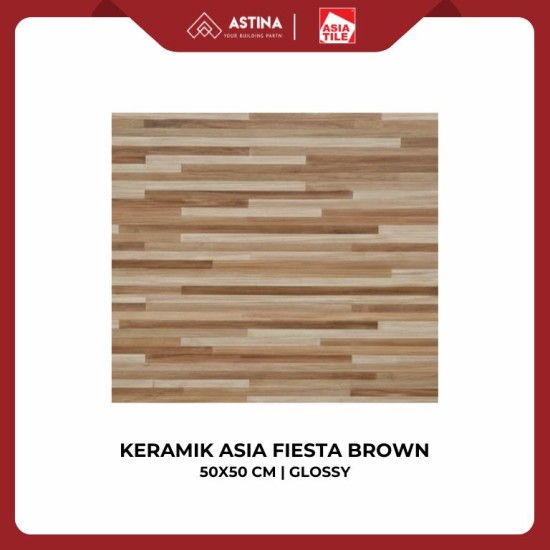 KERAMIK ASIA FIESTA BROWN 50X50 CM GLOSSY KW A