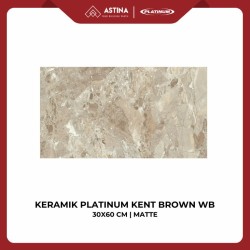 KERAMIK DINDING PLATINUM KENT BROWN WB REC 30X60 CM KW A MATT