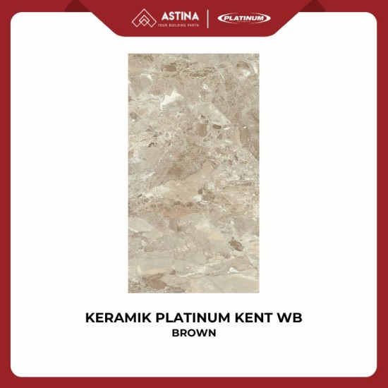 KERAMIK DINDING PLATINUM KENT BROWN WB REC 30X60 CM KW A MATT