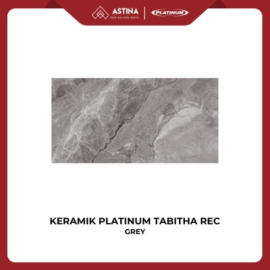 KERAMIK DINDING PLATINUM TABITHA GREY REC 30x60 CM KW A GLOSSY