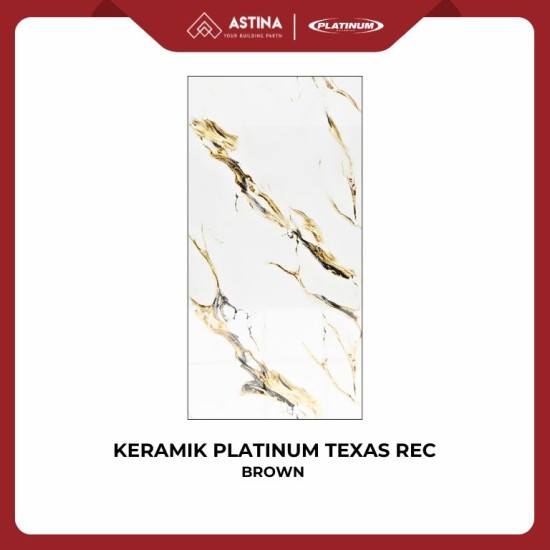 KERAMIK DINDING PLATINUM TEXAS BROWN REC 30x60 CM KW A GLOSSY