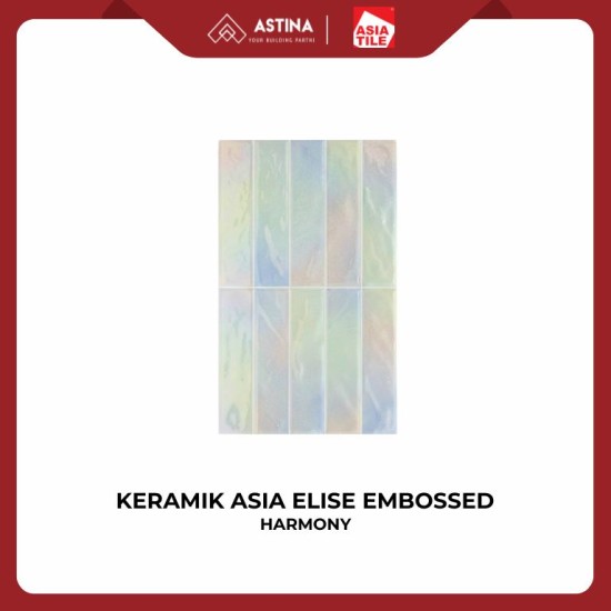 KERAMIK ASIA ELISE EMBOSSED 25X40 CM GLOSSY