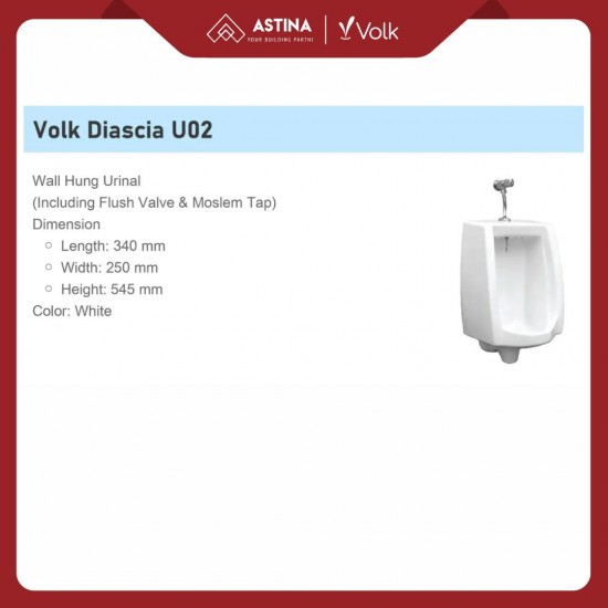 Urinal Volk U-02 + Kran Uribal