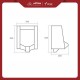 Urinal Volk U-02 + Kran Uribal