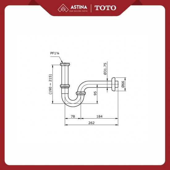P - TRAP FOR LAVOTORY TOTO THX1A - 3N