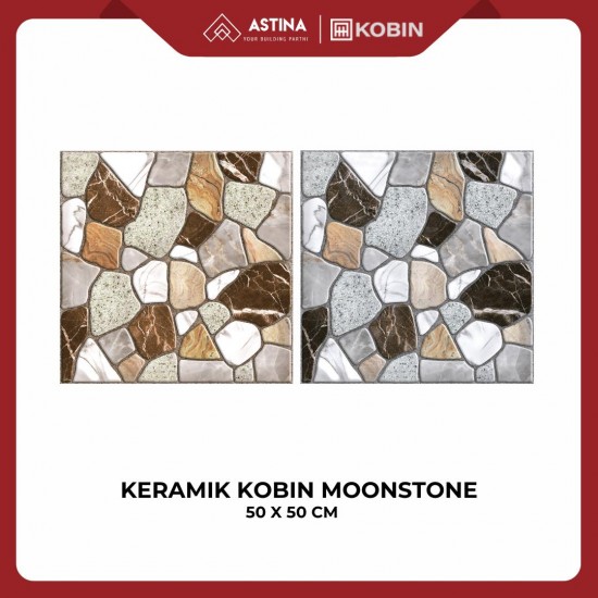 KOBIN MOONSTONE KERAMIK LANTAI 50X50 KW A / KERAMIK MOTIF BATU
