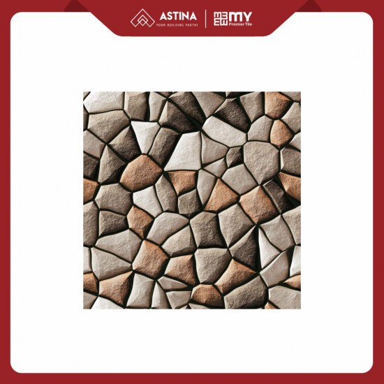 Keramik Motif Batu Pebble Stone My Premier 50 x 50 cm Glossy