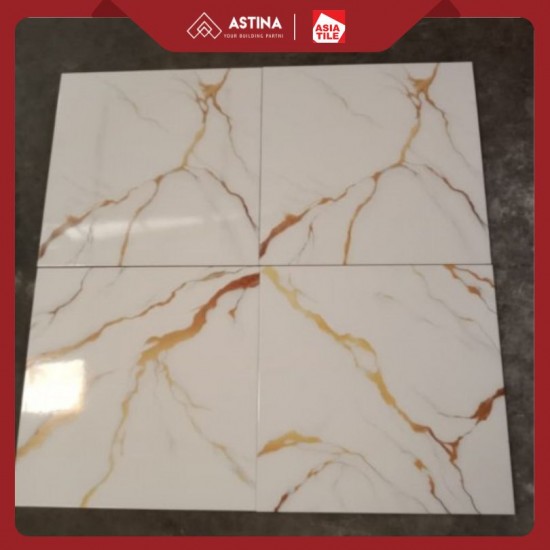 Keramik Lantai Asia Fayra Gold Tile 50x50 Glossy