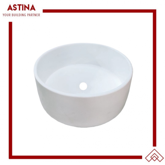Wastafel Basin Bak Cuci Tangan Meja Bulat Concrete Resin Minimalis