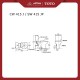 Kloset Duduk TOTO CW415JW/F Tutup TC505 Jarak As 30cm