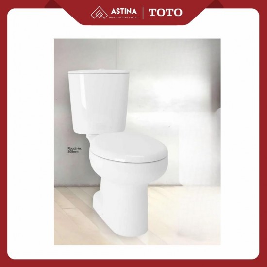 Kloset Duduk TOTO CW415JW/F Tutup TC505 Jarak As 30cm