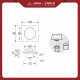 Floor Drain Injak / Saringan Got SAN-EI HN905 Square