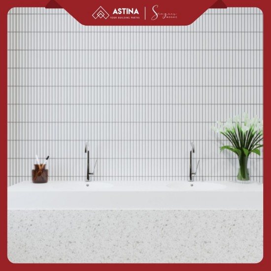 SINGRES Mosaic Interior Long Strip White
