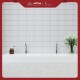 SINGRES Mosaic Interior Long Strip White
