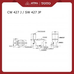 Kloset Duduk TOTO CW427+TC505S