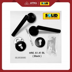 SOLID Handel Lever HRE 61.41 Black / Handel Pintu Solid Hitam