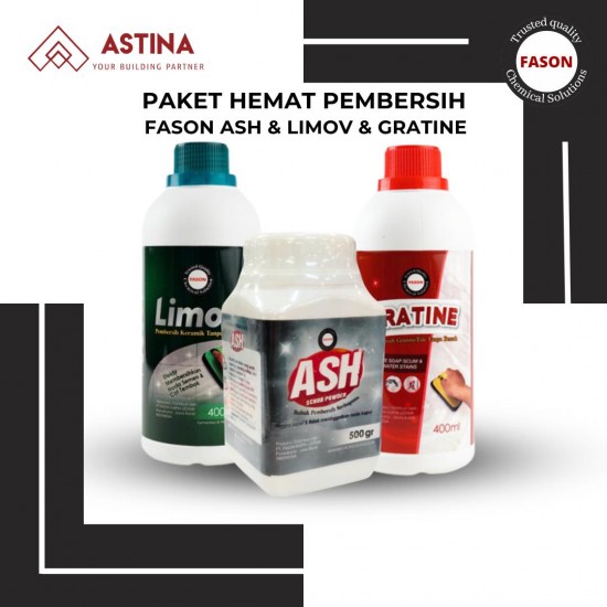PAKET HEMAT PEMBERSIH Paket Pembersih Fason Ash & Limov & Gratine