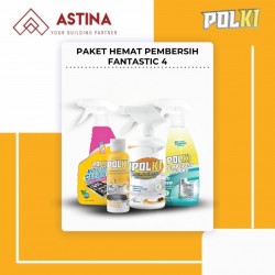 [PAKET HEMAT PEMBERSIH FANTASTIC 4] Polki Pembersih Kerak, Polki Pembersih Nat Keramik, Polki Pembersih Kulkas, Polki Kitchen Cleaner