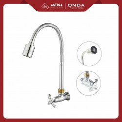Kran Dinding / Kran Wastafel Cuci Piring Onda V 689 GWC Flexible 1/2