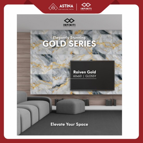 Granite Infiniti Raiven Gold 60x60 Glossy