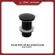 Avur Wastafel Pop Up No Over Flow Black Matt