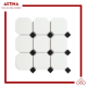Mosaic Tiles Dekorasi Keramik Octa Maxi Matte White+Black 30x30