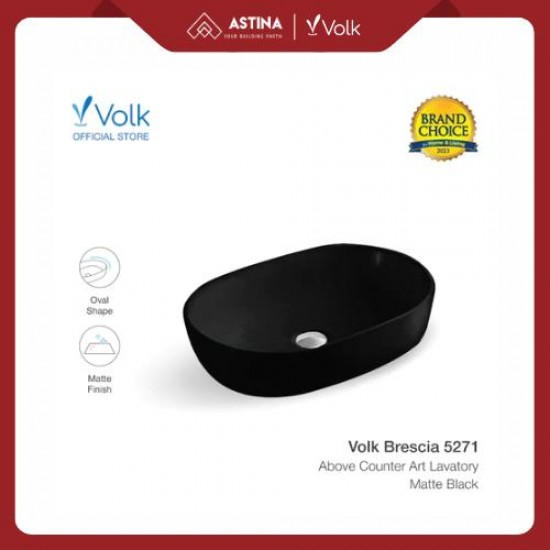 Wastafel Meja Volk Brescia 5271 Matt (590 x 400 x 135)