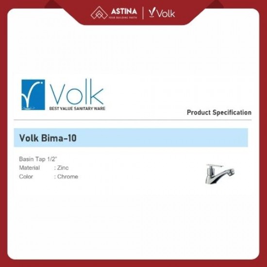 Kran Wastafel Engkol / Basin Volk Bima-10 1/2