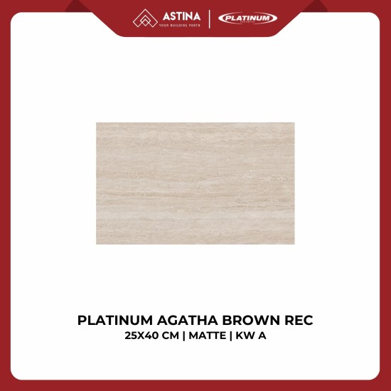 Keramik Dinding Platinum Agatha Brown REC 25x40 CM Matte KW A