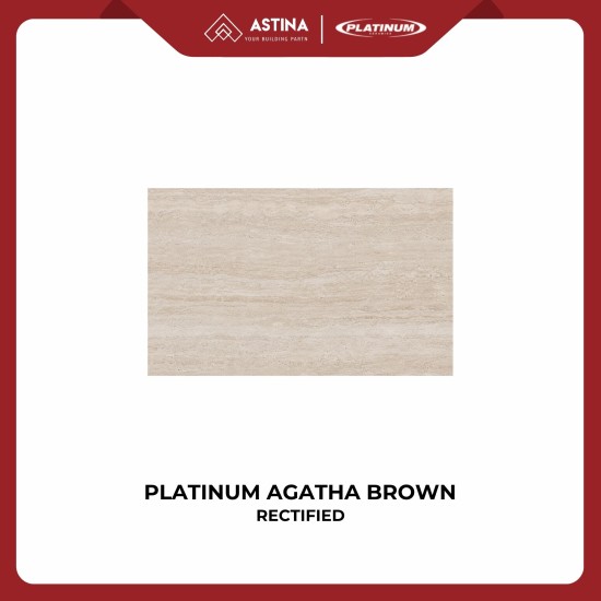 Keramik Dinding Platinum Agatha Brown REC 25x40 CM Matte KW A